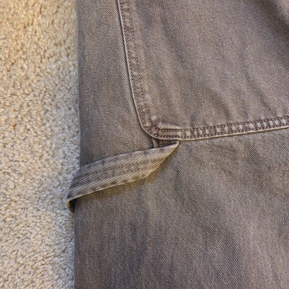 Abercrombie & Fitch Men’s Baggy Workwear Painter Jeans – Dark Brown (32x30) - Picture 5 of 6